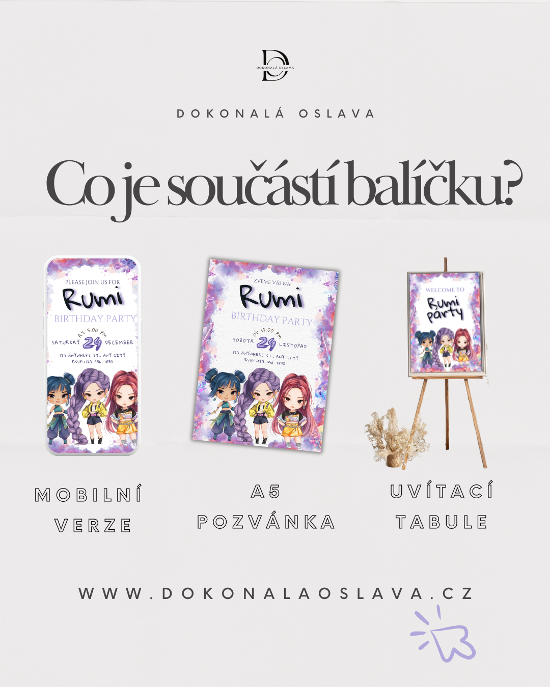 Digitální pozvánka – K-pop style III.