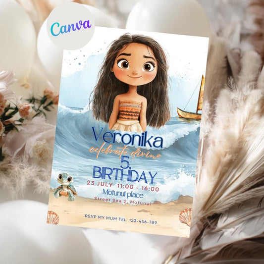Digitální pozvánka – Moana & Kouzlo oceánu 🌊🌞