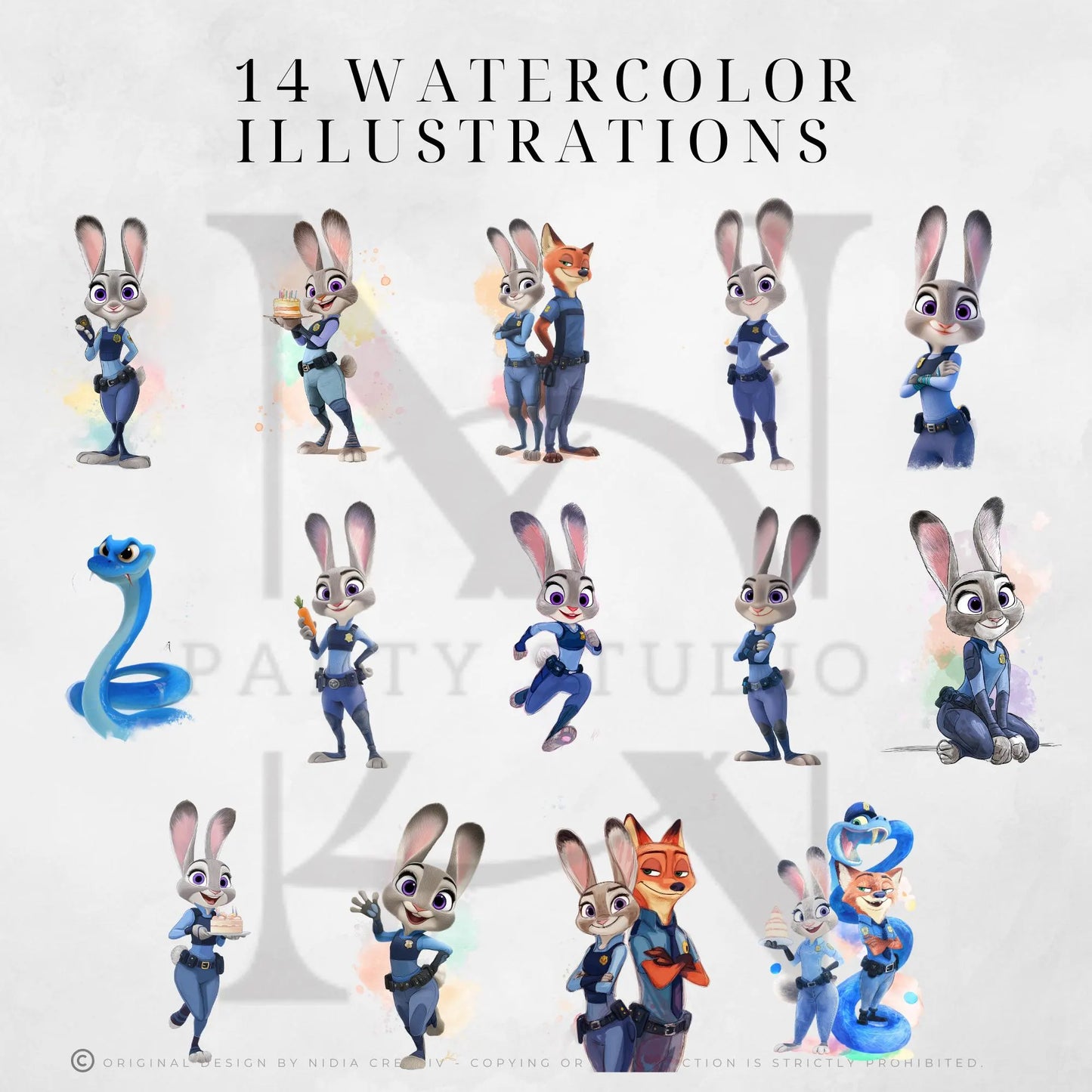 Digitální produkt - Ilustrace Zootopia II.