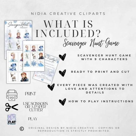 Digitální produkt - Scavenger Hunt – Princezna Frozen