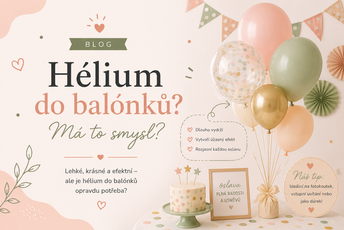 Hélium do balónků? Má to smysl?