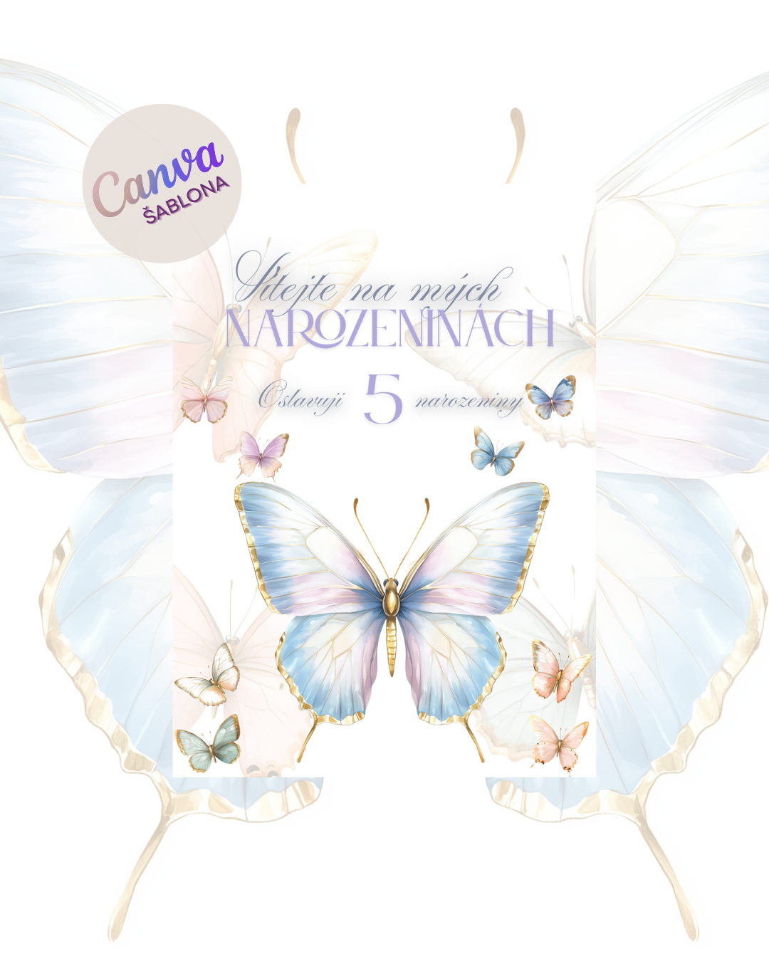 Digitální pozvánka – Motýlek 🦋