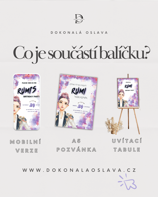 Digitální pozvánka – K-pop style
