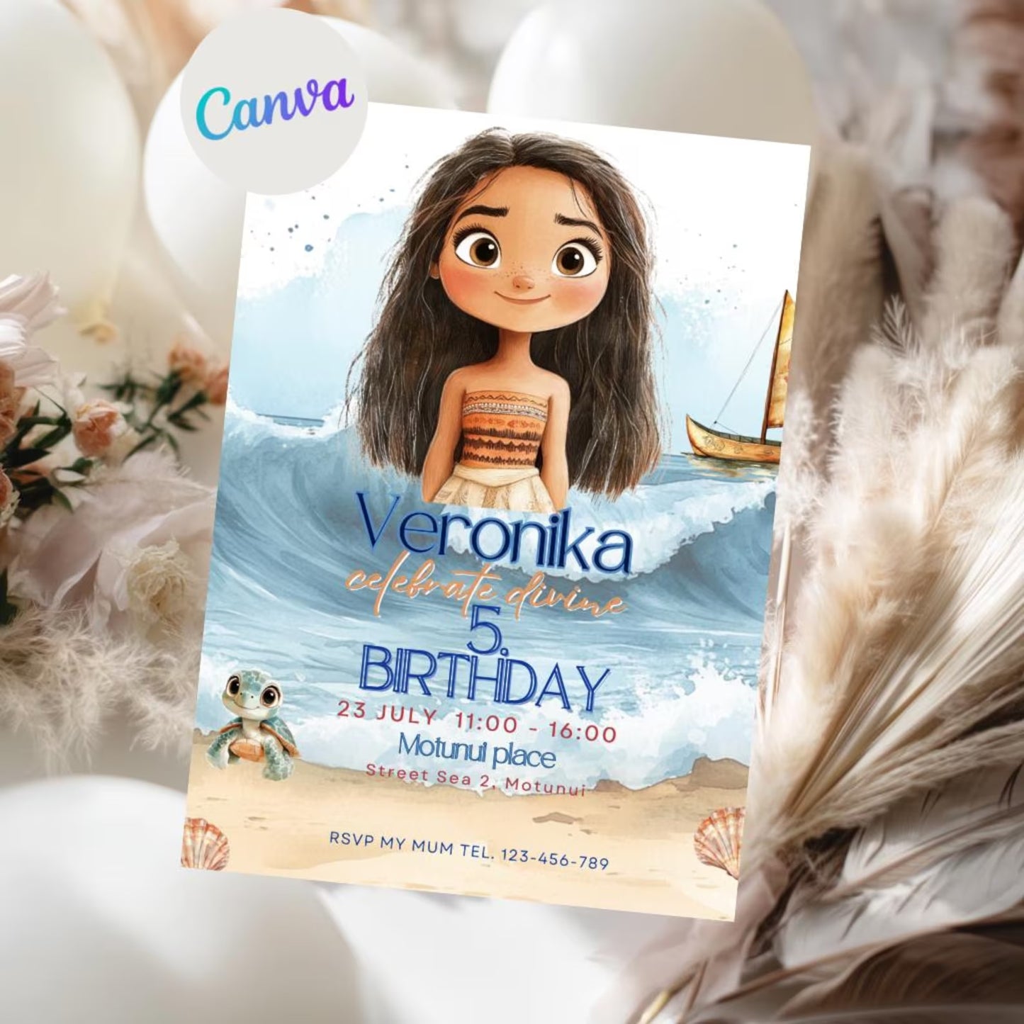 Digitální pozvánka – Moana & Kouzlo oceánu 🌊🌞