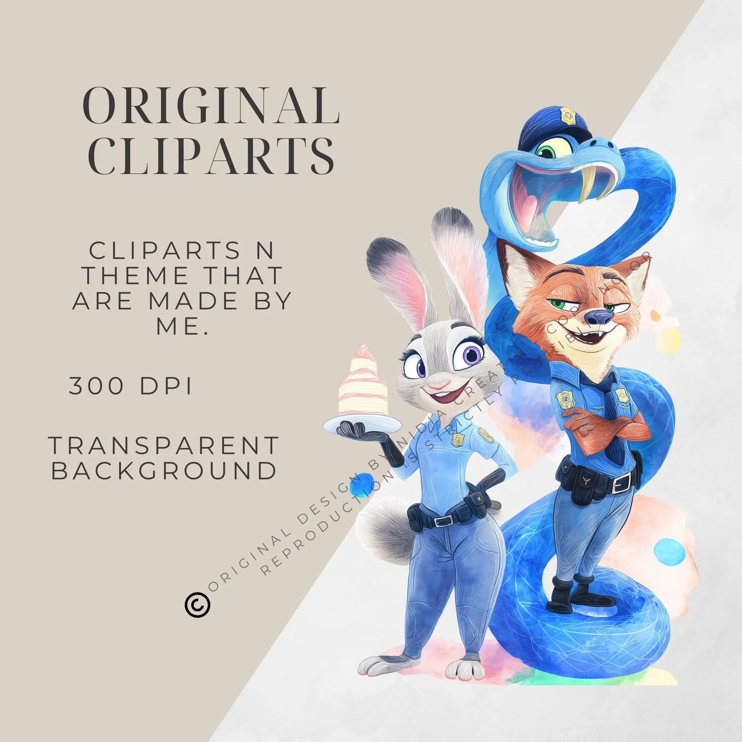 Digitální produkt - Ilustrace Zootopia II.