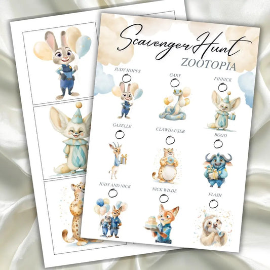 Digitální produkt - Scavenger Hunt – Zootopia