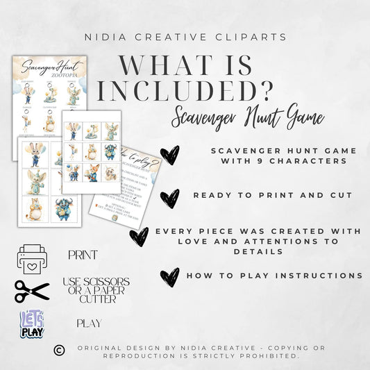 Digitální produkt - Scavenger Hunt – Zootopia