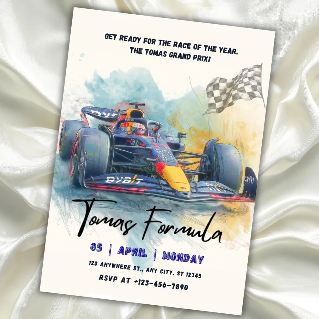 Digitální pozvánka – Monopost formule 1 Redbull