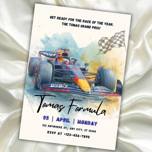 Digitální pozvánka – Monopost formule 1 Redbull