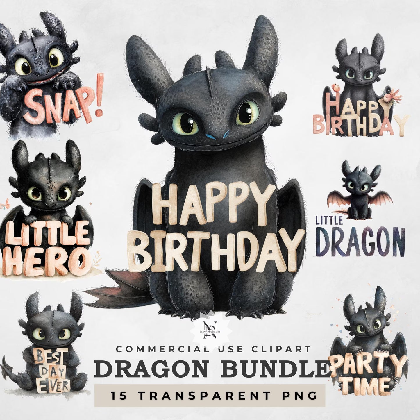 Digitální produkt - Ilustrace Dračí nápisy