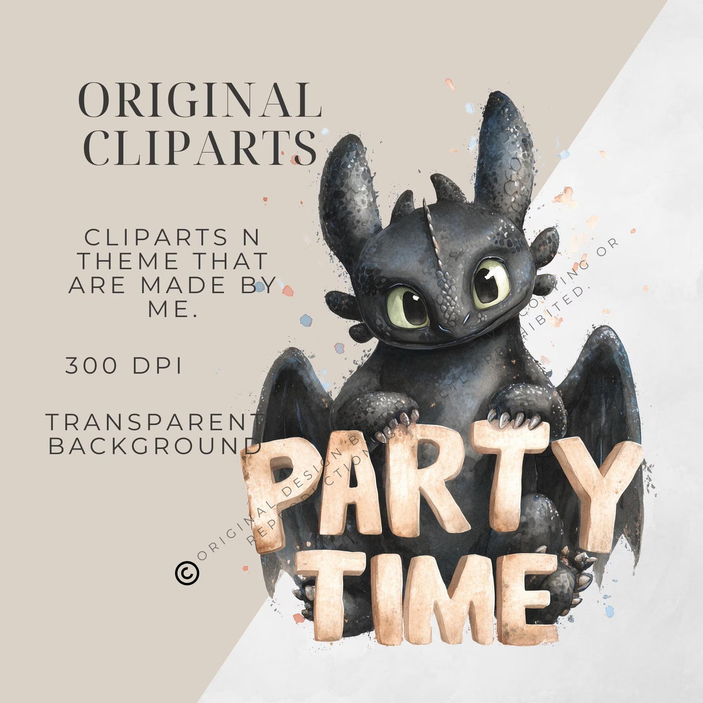 Digitální produkt - Ilustrace Dračí nápisy