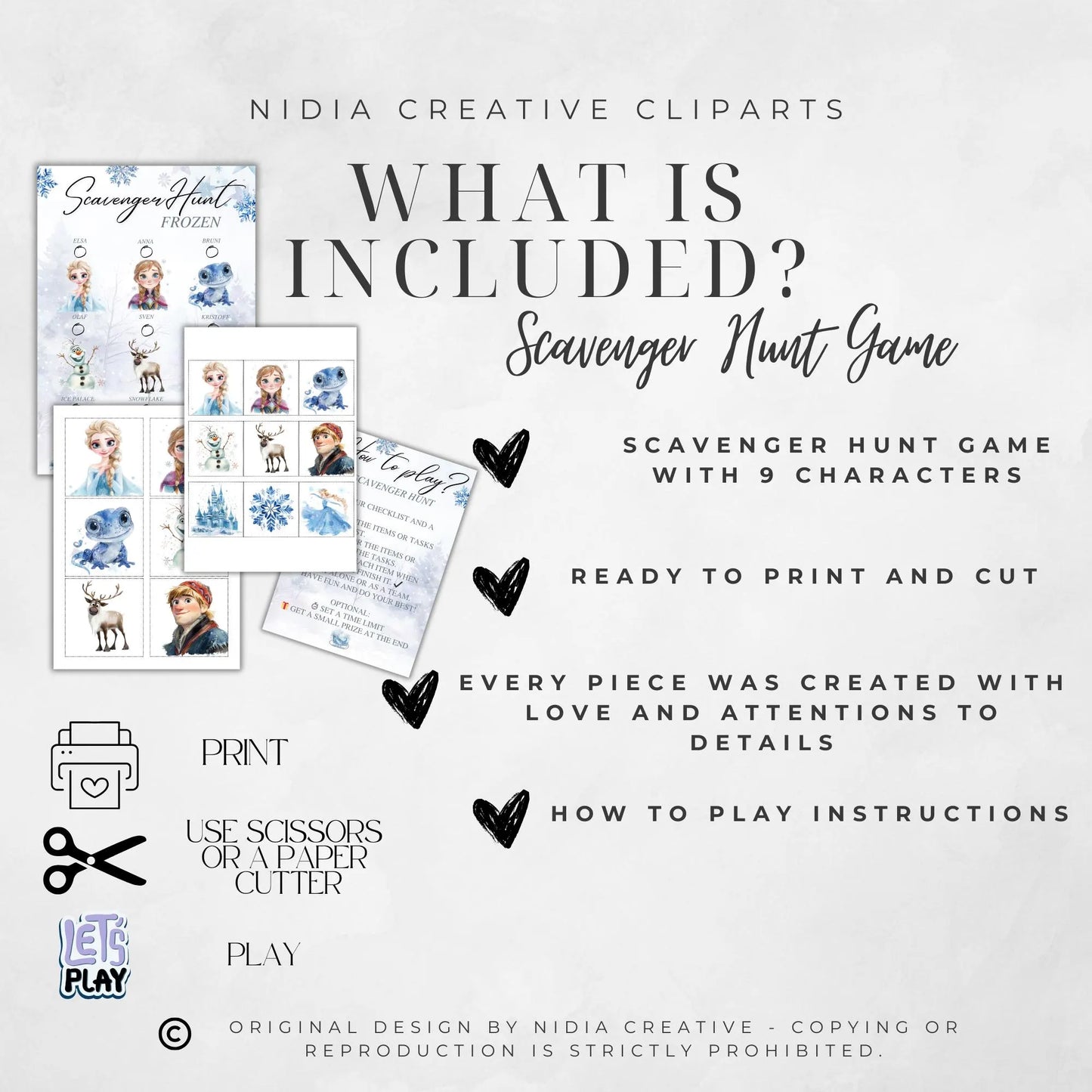 Digitální produkt - Scavenger Hunt – Princezna Frozen
