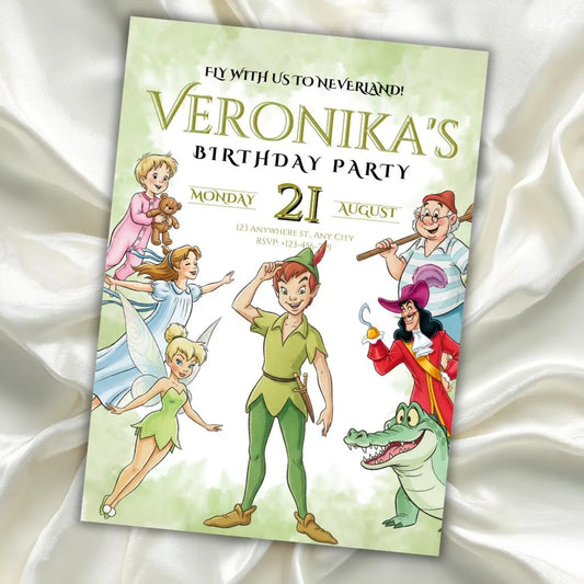Digitální pozvánka – Peter Pan